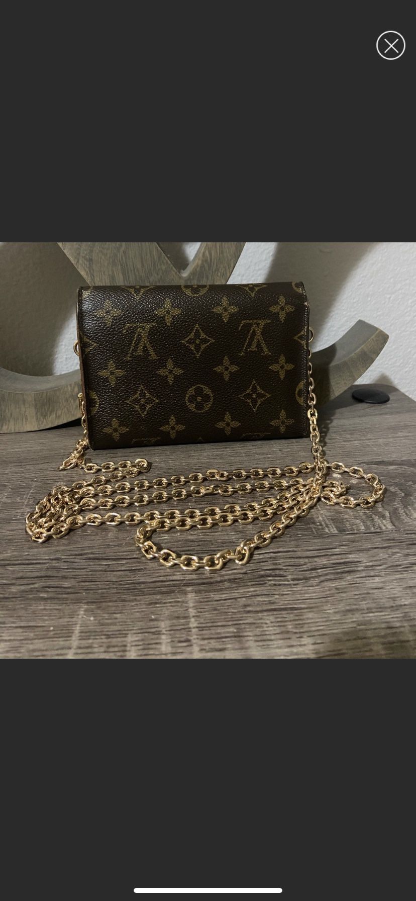 Louis Vuitton Monogram Pochette Crossbody Chain + Vachetta Strap WOC Bag  for Sale in Deltona, FL - OfferUp