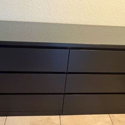 Ikea Dresser with a glass top