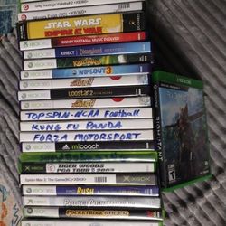 Bunch Of Xbox 360  And Xbox One Games Kenect