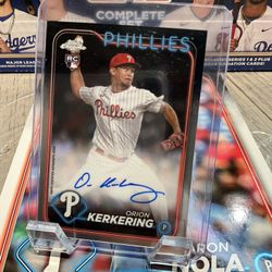 2024 Topps Orion Kerkering Phillies Auto 