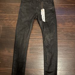 Skinny Black Purple Jeans