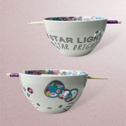 Sanrio Hello Kitty 6in 20oz Bowl With Chopstick