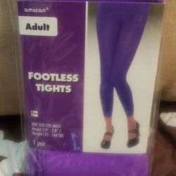 Adult Footless Tights PURPLE 