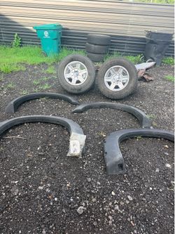 F250 Ford All Fenders and All Wheels with Rims