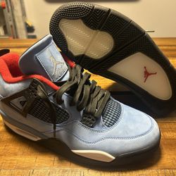 New Men’s Size 12 Travis Scott x Jordan Retro 4 Cactus Jack