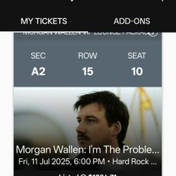 📣 Morgan Wallen Floor Tickets