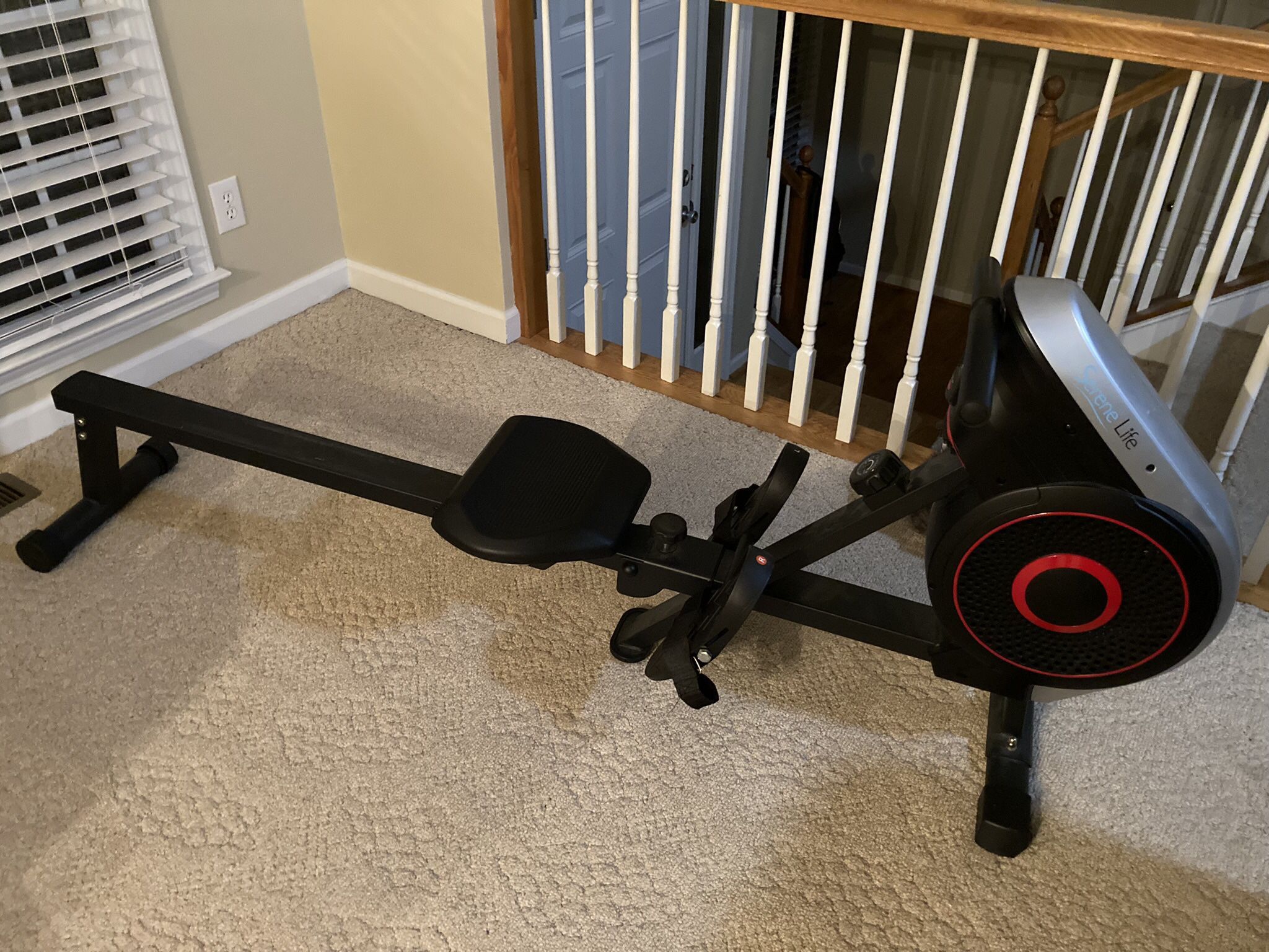 SereneLife Rowing Machine – Air and Magnetic Rowing Machine