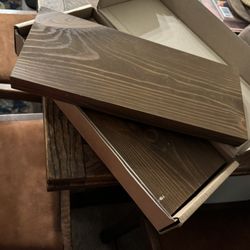2 Real Wood Shelves