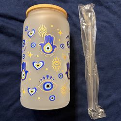 Glass cup customized