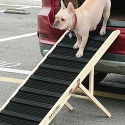Dog Ramp for High Bed - Car Ramp for Dog - Anti-Slip Carpet - 51" Long Adjustable 14"-28" Dog Ramps for Small Dogs Large Dogs - Dog Ramp for Couch, Be