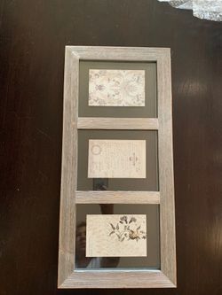 botanical framed art. fits 3-4x6” prints visible from both sides botanical prints included but you can put in your own art