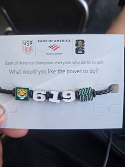 Bank of America personalized bracelet