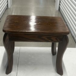 Vintage Solid Wood Foot Step Stool Beside Wood Stool . Used in good condition with some minor cosmetic blemishes. These blemishes are in the form of s