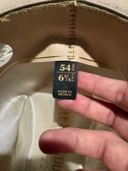 Vintage/Pre-Owned Felt Cowboy Hat – Silver Belly / Tan – Size 6 3/4 (54 cm)