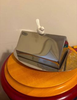 Stainless steel butter dish