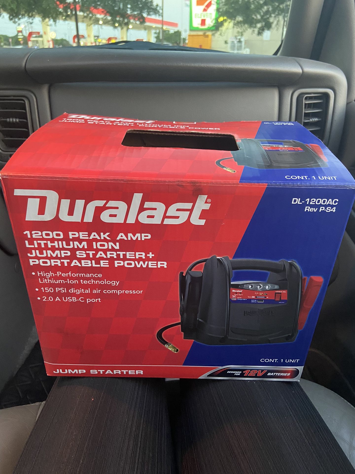 Duralast 1200 Peak AMP Jump Starter Box