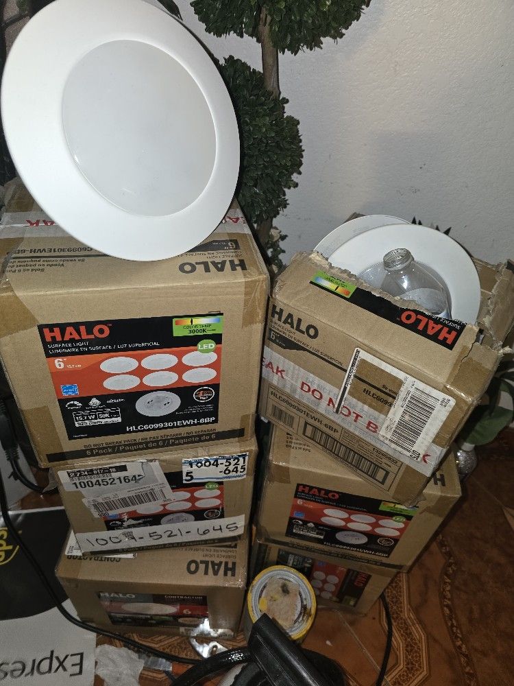 36 New Halo Led Recesses Ligths All For $140. Obo . Must Sale Today