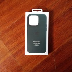 Brand New iPhone 14 Pro Leather Case For Green