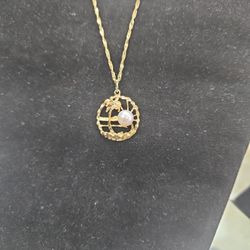 Beach Pendant Necklace 
