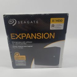 New Seagate 3.5'' External Expansion 8TB USB 3.0 Micro-B HDD 3EHAP3-570