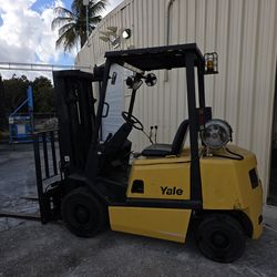 🔥 Yale Forklift – 5,000 lb – PNEUMATIC TIRES – Outdoor Ready 🔥