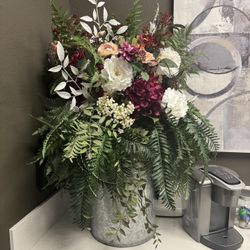 Various Faux Plants and Flower Arrangements 