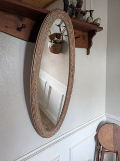 Large Vintage Mirror, $25, 34inx14in, Good Condition (Imperfections Pictured)