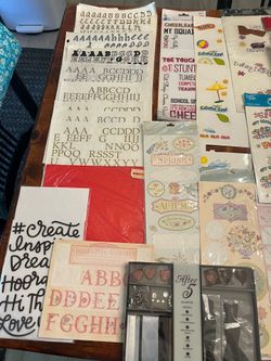 Scrapbooking Stickers Lot
