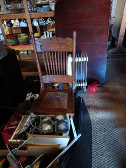 Vintage Press Back Chair