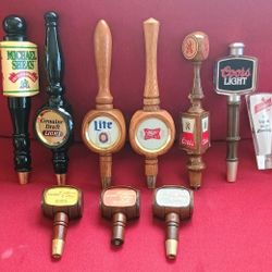 9 Total Entire collection Bar 7 Beer taps plus 2 wine taps included free. See our other great vintage art antiques jewelry watches Sports fishing lure