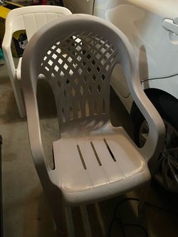 Garden Chair White Weather Proof