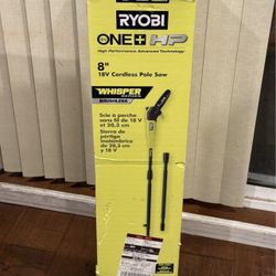 RYOBI ONE+ HP 18V Brushless Whisper Series Cordless Battery 8 in. Pole Saw (Tool Only)
