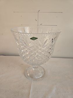 Shannon Crystal Footed Bowl Vase