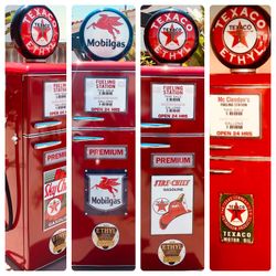 Custom Vintage Gas Pump Refrigerator