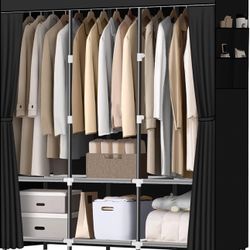 Spacious Black Portable Closet