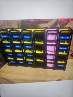 Mini Totes Parts Organizer & Bin Tower Set