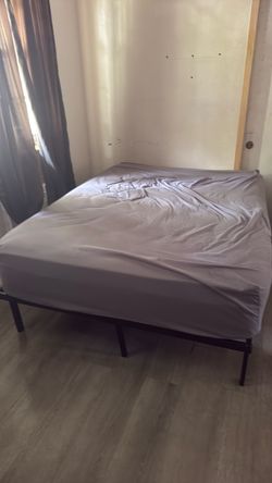 Full bed with medal frame
