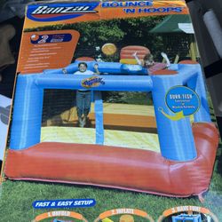 Banzai Bounce ‘n Hoops Play Area 8x8x5.4 Ft - New -Down from $345