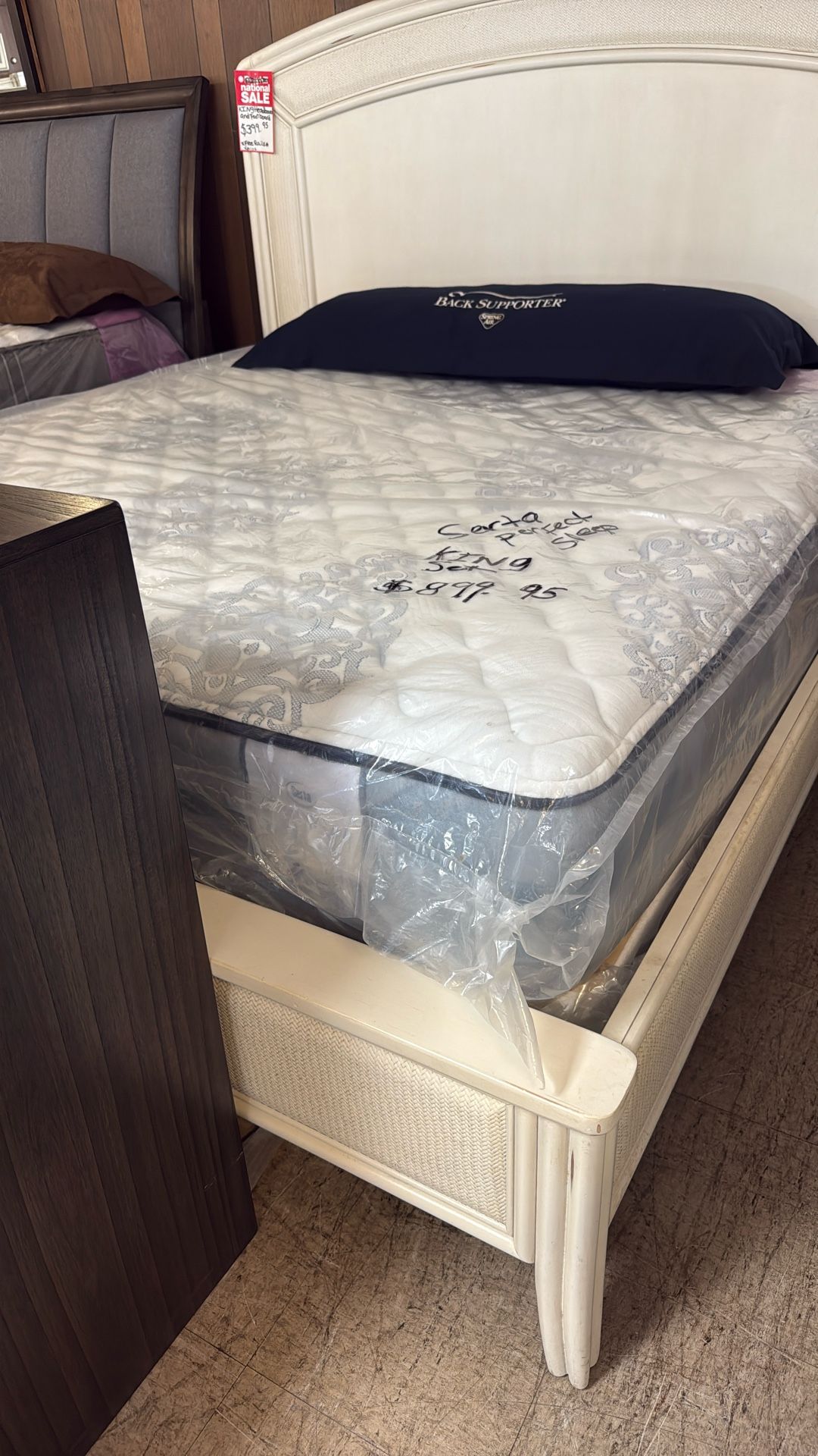 King size mattress set for 899 by SERTA brand new