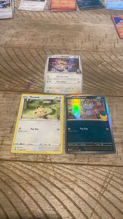Pokémon Meowth Card Lot of x3