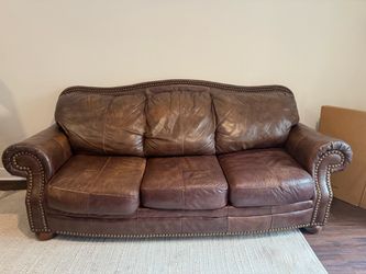 Leather Couch and loveseat set