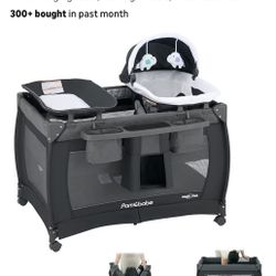 Pamo Babe Playard Portable Playard Foldable Playpen for Baby and Toddler Portable Crib Mattress Diap