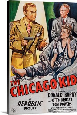 Framed original vintage 24×36 The Chicago Kid poster Noir