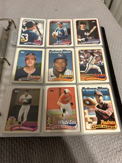 1980's/1990's MLB Trading Card Binder for Sale in New York, NY - OfferUp