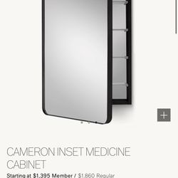 RH Medicine Cabinet $300 