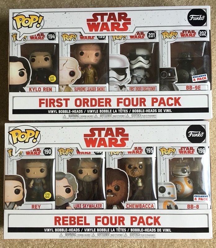 Funko Pop - Star Wars First Order & Rebel Four Pack CostCo Exclusive