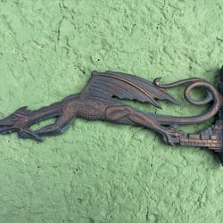 Vintage Dragon Wall Mounted Sculpture