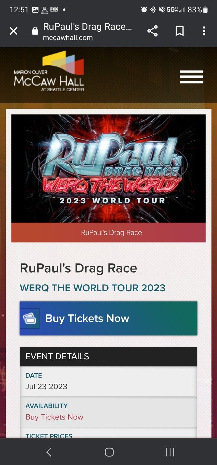Great Seats For An Amazing Show