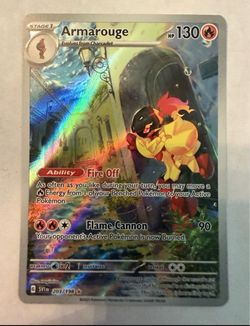 Pokemon TCG Armarouge 203/198 Scarlet and Violet Holo