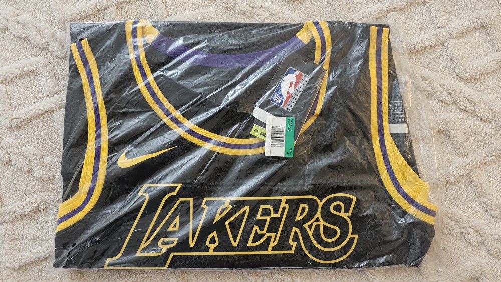 Nike Los Angeles Lakers Kobe Bryant Black Mamba City Edition Swingman Jersey Black/Gold Xl